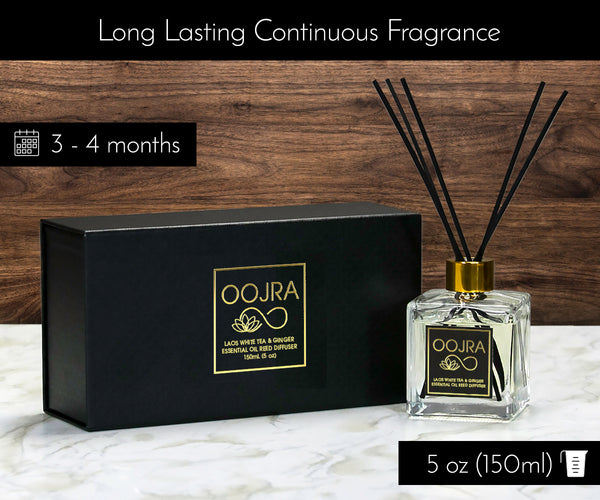 Laos White Tea and Ginger Essential Oil Reed Diffuser